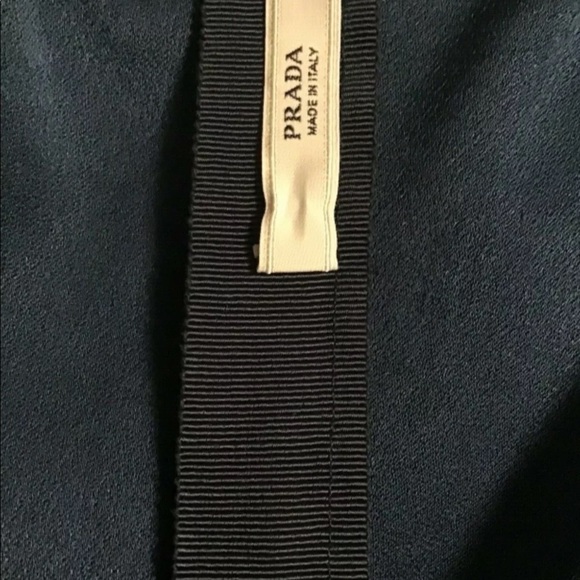 Prada Abito blue dress sheath ruched accents - Picture 11 of 12